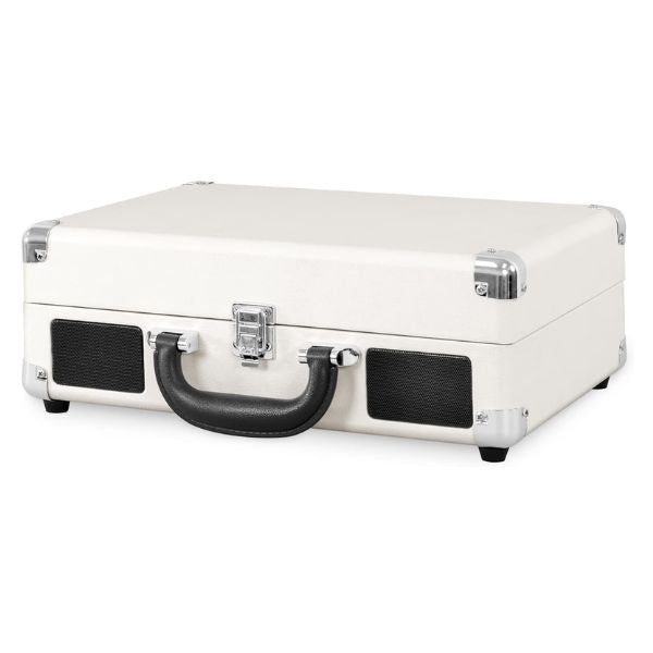 Victrola Journey Portable Suitcase (White) VSC-550BT Bluetooth Turntable Music Centre