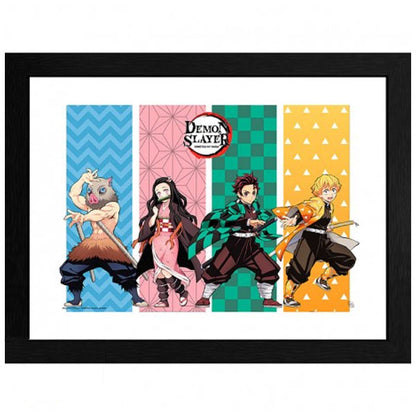 DEMON SLAYER - Framed print "Group" (30x40)