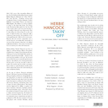 Herbie Hancock - Takin’ Off [The Original Debut Recording](Limited Edtion Clear Turquoise Vinyl) - LP