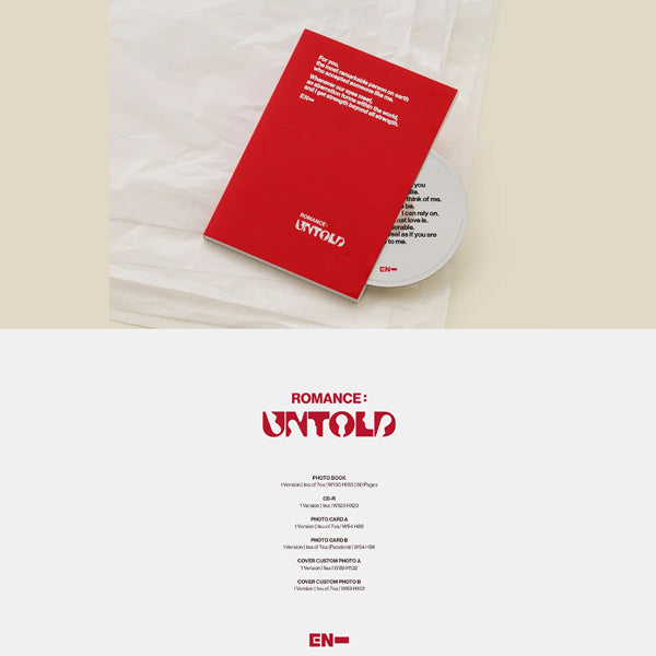 Enhypen - 2Nd Album [Romance : Untold] (Engene Ver.). Buy now music store uae