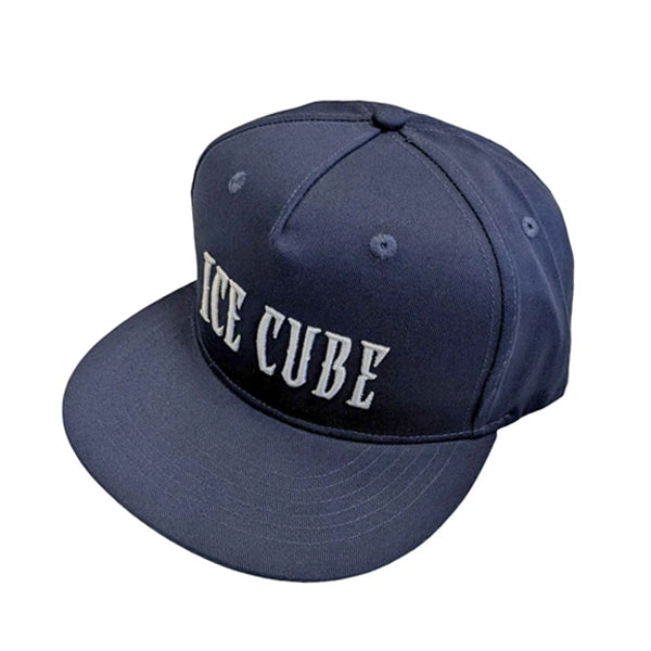 قبعة سناباك زرقاء داكنة بشعار آيس كيوب