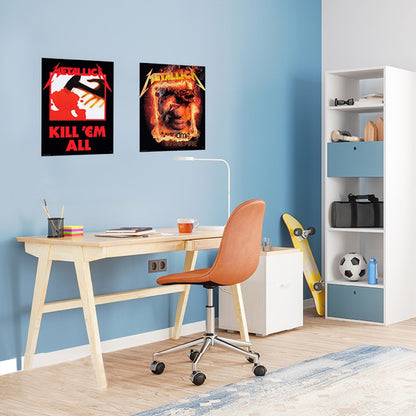 ميتاليكا - مجموعة ملصقات تشيبي 52x38 - اقتلهم جميعًا / رجل النار