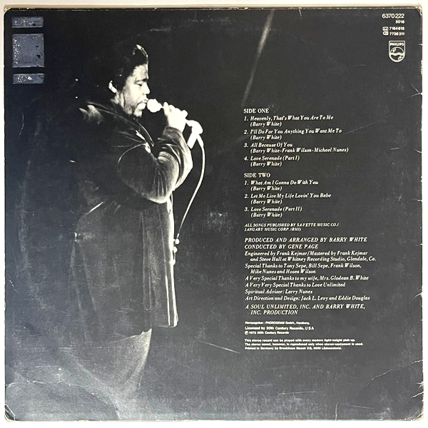 Barry White - Just Another Way To Say I Love You - LP  (Used Vinyl)