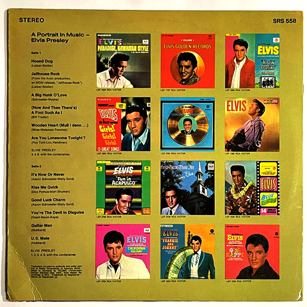 إلفيس بريسلي - صورة في الموسيقى - ألبوم (فينيل مستعمل)