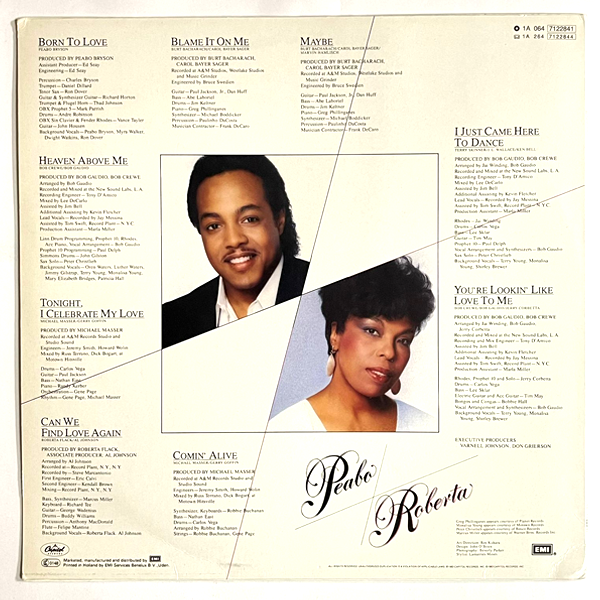 Peabo Bryson / Roberta Flack - Born To Love - LP  (Used Vinyl)
