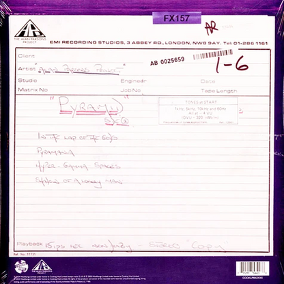 مشروع آلان بارسونز - بيراميد - عمل قيد الإنجاز (إصدار محدود حصري من الفينيل البرتقالي بمناسبة يوم تسجيلات المتاجر المستقلة 2024 - يقتصر على 4200 وحدة) - ألبوم