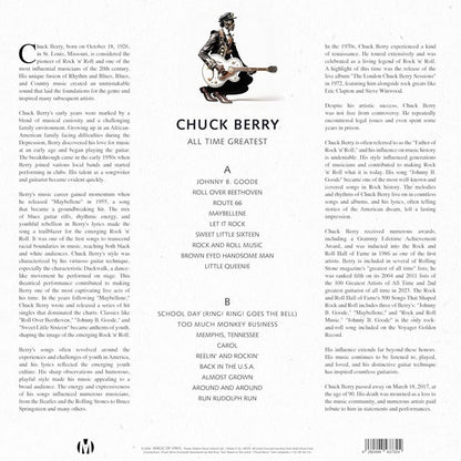 Chuck Berry - All Time Greatest (Limited Edition & Numbered, Black, Green & yellow Vinyl)  - LP