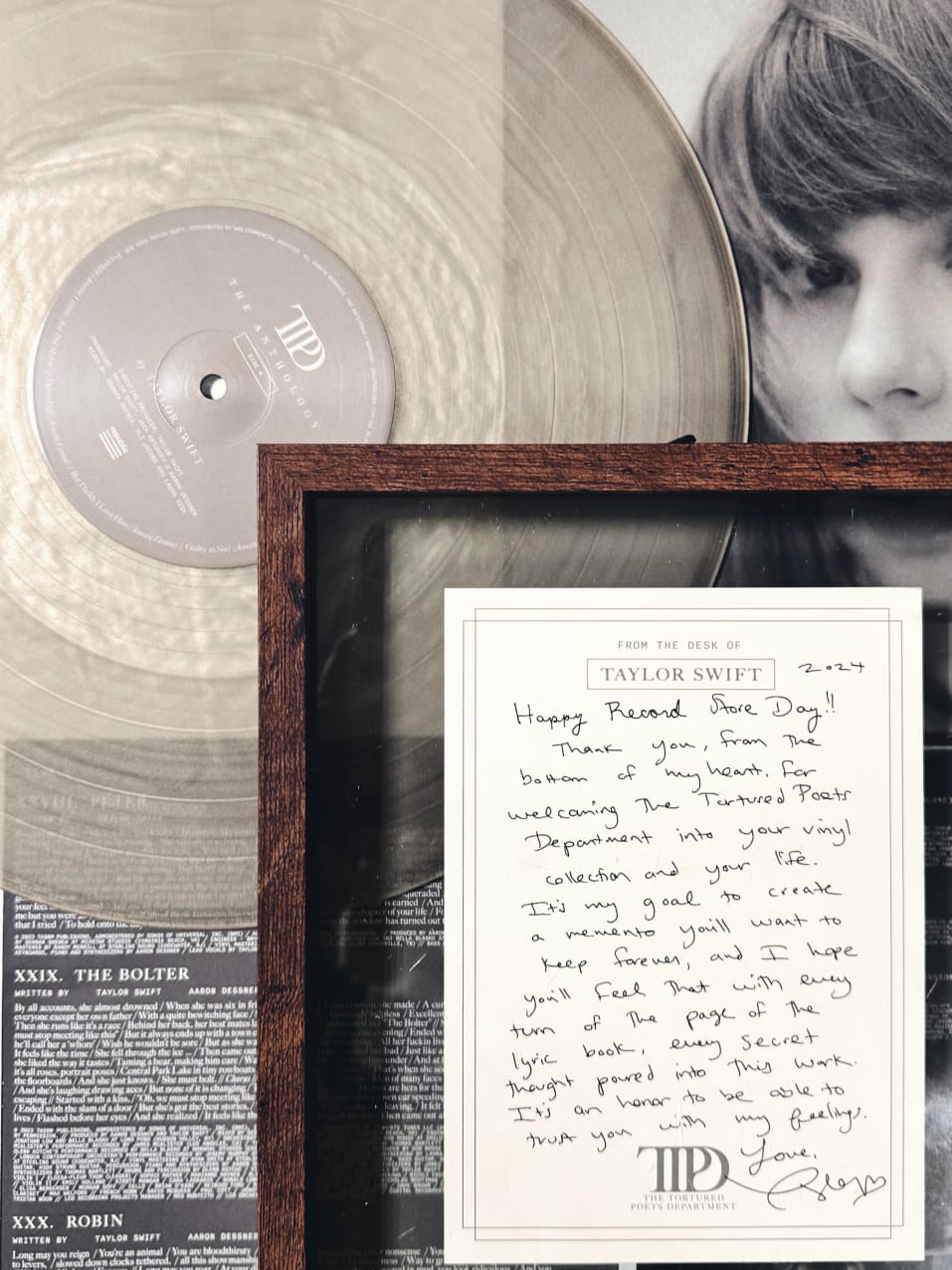 Taylor Swift - The Tortured Poets Departmentrgt: The Anthology - 4LP + (Limited Edition, Signed Hand Written letter p)p
