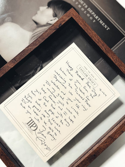 Taylor Swift - The Tortured Poets Departmentrgt: The Anthology - 4LP + (Limited Edition, Signed Hand Written letter p)p