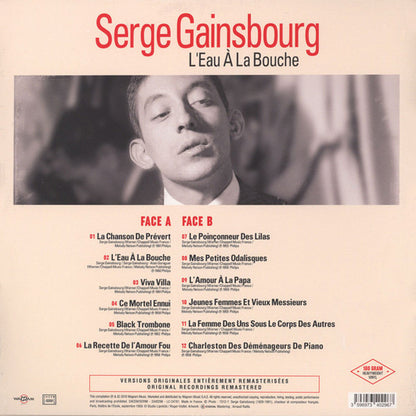 Serge Gainsbourg - L'Eau À La Bouche - LP