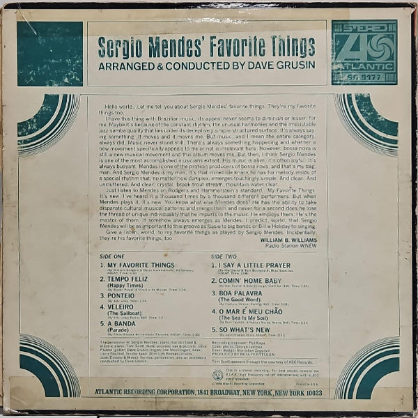 Sergio Mendes - Sergio Mendes' Favorite Things - LP (Used Vinyl)