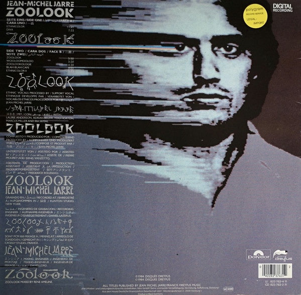 Jean-Michel Jarre - Zoolook - LP(Used Vinyl)