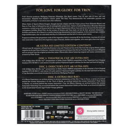Troy 4K Blu-ray Limited Edition / 4K Ultra HD
