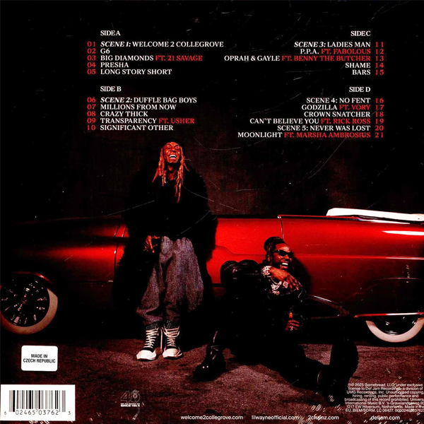 Lil Wayne & 2 Chainz - Welcome 2 Collegrove (RSD 2024 Exclusive - Limited to 3000 Units) - 2LP