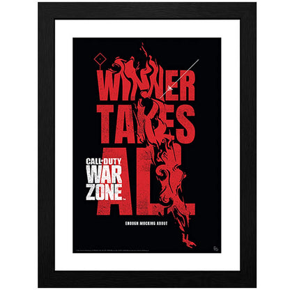 CALL OF DUTY - Framed print "Winner Takes All" (30x40)