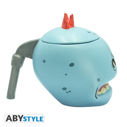 Mr. Meeseeks Head Design Rick and Morty Licensed Blue 450 ml Ceramic 3D Mug