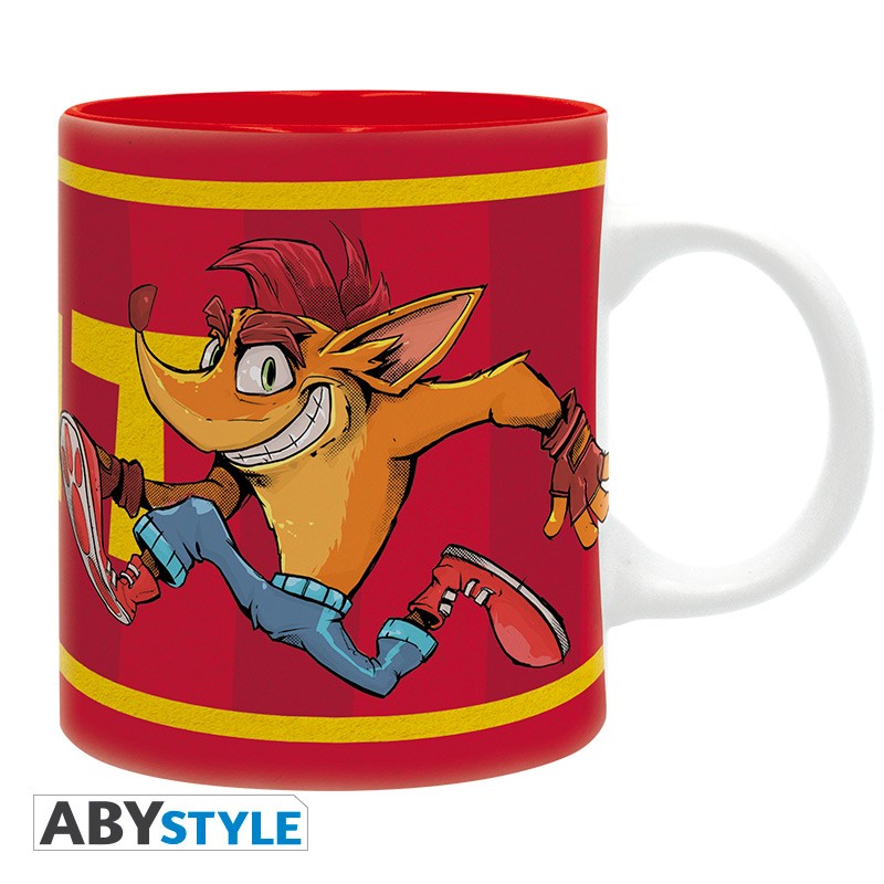 Crash Bandicoot and Neo Cortex TNT Design Activision Licensed Red 320 ml High Quality Ceramic Mug