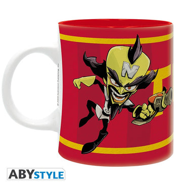 Crash Bandicoot and Neo Cortex TNT Design Activision Licensed Red 320 ml High Quality Ceramic Mug