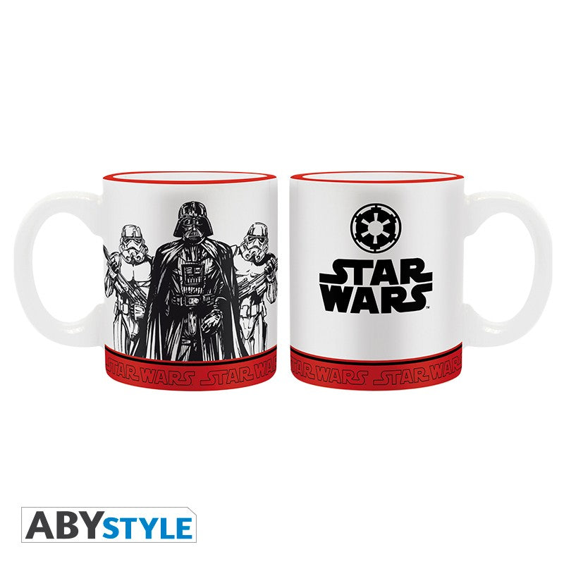 Galactic Empire vs Rebel Alliance Design Star Wars Licensed White 110 ml Ceramic Espresso Mug Set (2pcs)