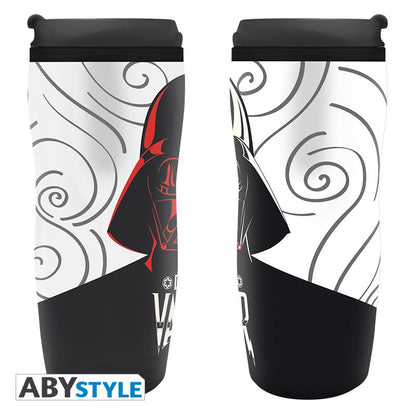 Darth Vader Graphic Design Star Wars Licensed White 0.35 L Insulating Plastic Travel Mug/Tumbler