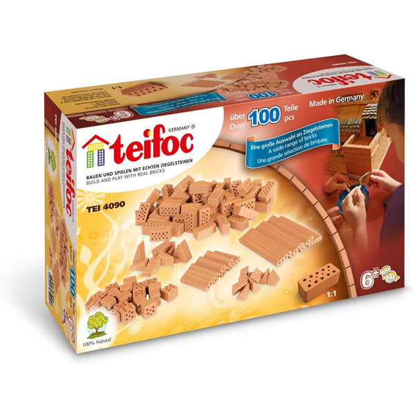 Teifoc TEI 4090 Assortment of Bricks 100 pieces Brick Construction Kit
