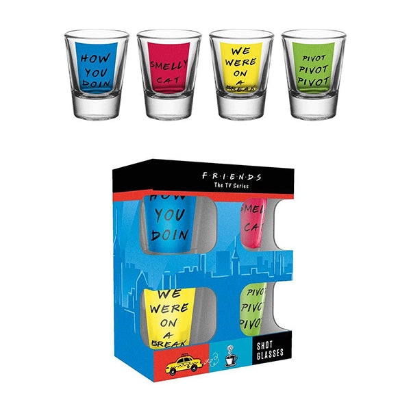FRIENDS Quotes Shot Glasses