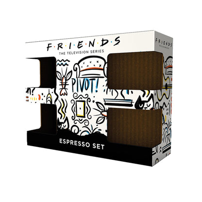 F.R.I.E.N.D.S. Central Perk 150 ml 4x Ceramic Espresso Mug Gift Set