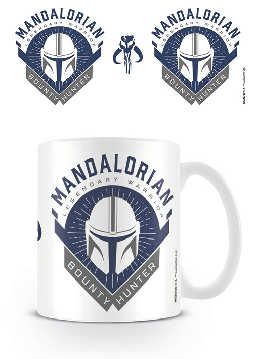 The Mandalorian Legendary Warrior Bounty Hunter Design Star Wars Licensed White 315 ml Ceramic Everyday Mug