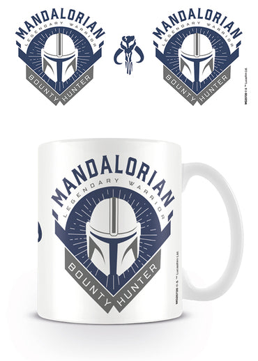 The Mandalorian Legendary Warrior Bounty Hunter Design Star Wars Licensed White 315 ml Ceramic Everyday Mug