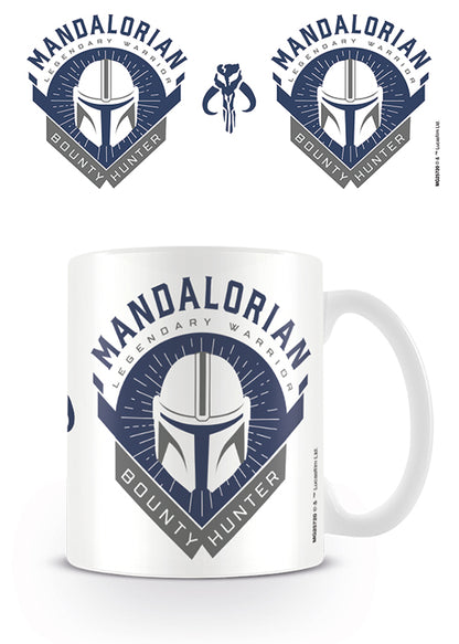 The Mandalorian Legendary Warrior Bounty Hunter Design Star Wars Licensed White 315 ml Ceramic Everyday Mug