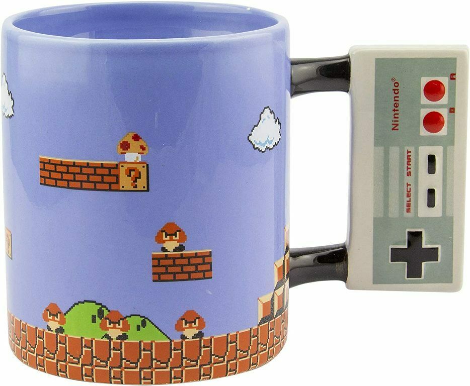 NES Controller Super Mario Design Nintendo Licensed Multi-Color 300 ml Ceramic 3D Mug