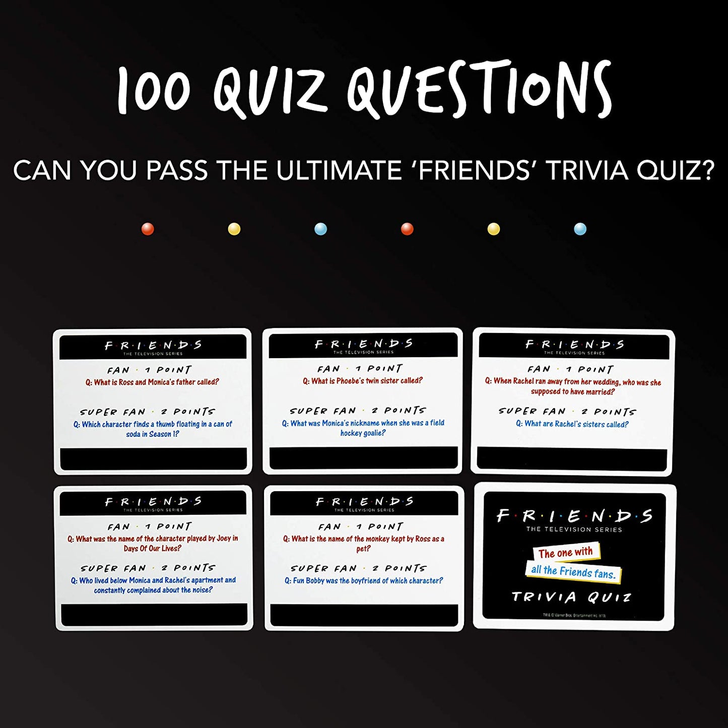 F.R.I.E.N.D.S. 50 pieces Trivia Quiz Cards