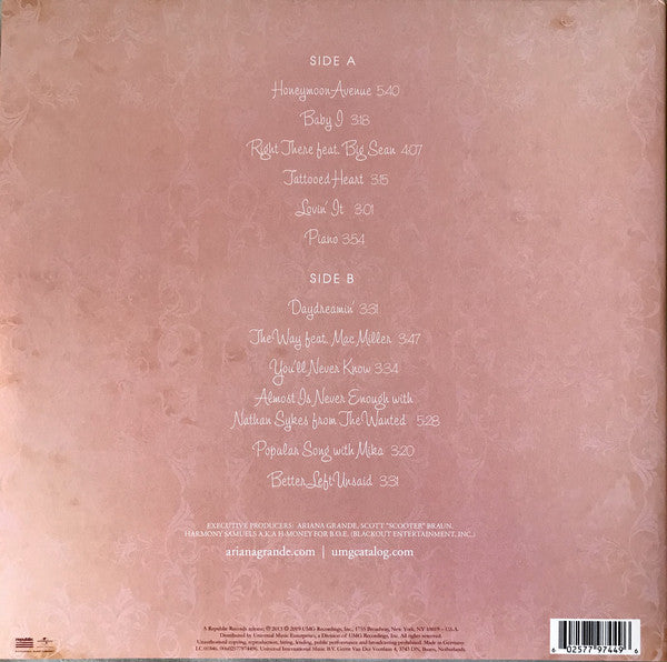 أريانا غراندي - Yours Truly - LP