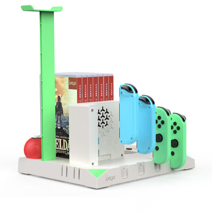 iPega : PG-SW036A 9 In 1 Vertical Stand Compatible With N-Switch Console And Accessories (Neon Green)