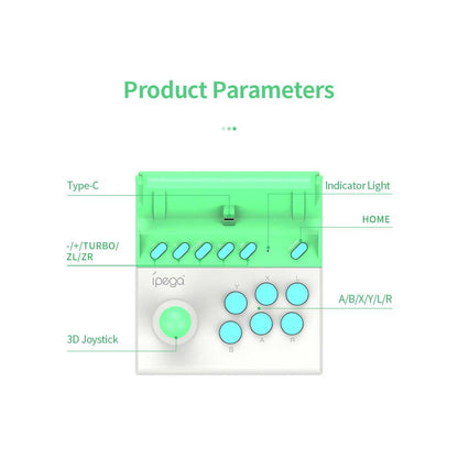 iPega : PG-9136A Gladiator Joystick For N-Switch/N-Switch Lite (Neon Green)