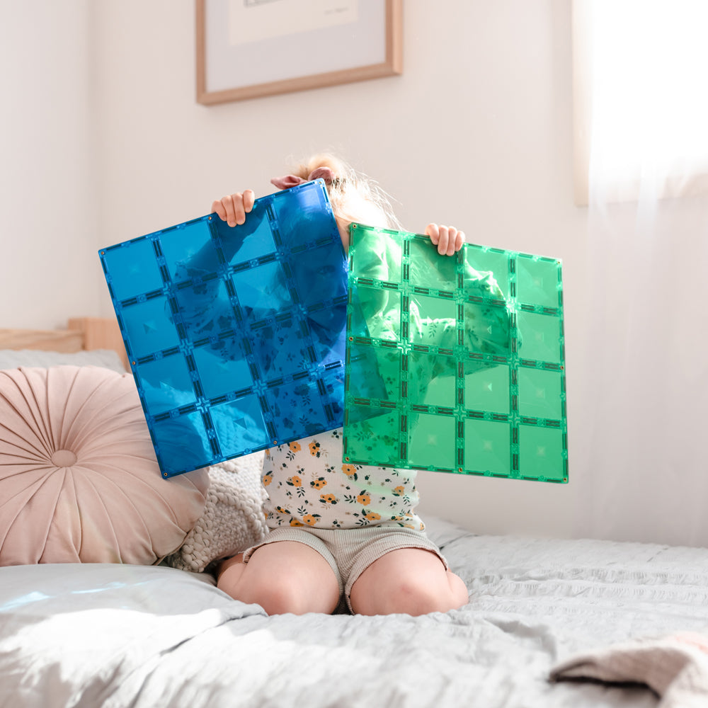 Connetix Base Plate Pack 2 Piece Set Magnetic Tiles