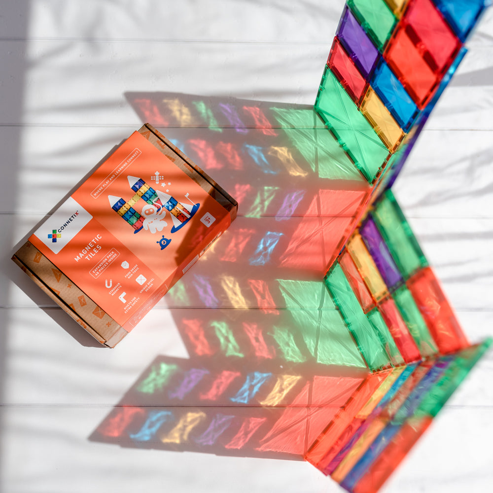 Connetix Expansion Pack 40 Piece Set Magnetic Tiles