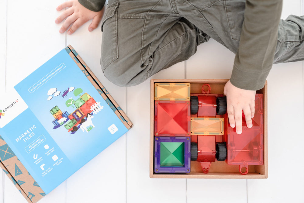 Connetix Motion Pack 24 Piece Set Magnetic Tiles