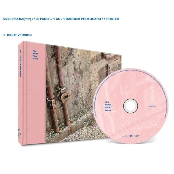 فرقة بي تي إس - أنت لا تمشي وحدك أبداً - قرص مضغوط - (بطاقة الصور مفقودة)