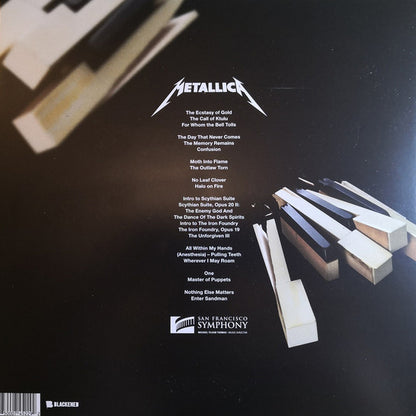 ميتاليكا وأوركسترا سان فرانسيسكو السيمفونية - S&amp;M2 - 4LP (إصدار محدود من الفينيل البرتقالي الرخامي)