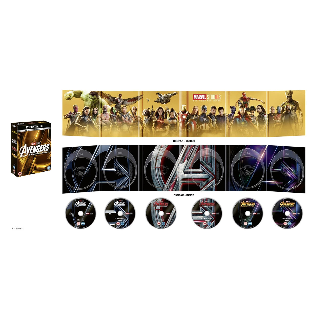 Avengers Triple Pack 3-Movie Collection  Blu-ray 4K Ultra HD
