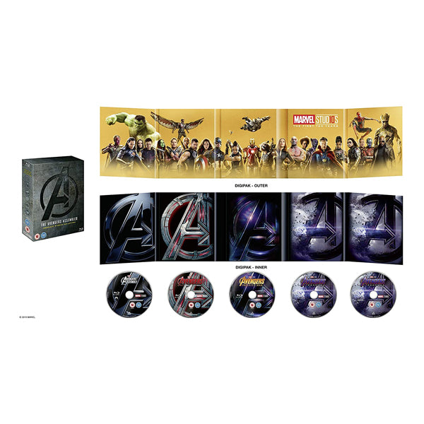 مجموعة أفلام المنتقمون الكاملة (4 أفلام) - مجموعة أقراص بلو راي (5 أقراص)