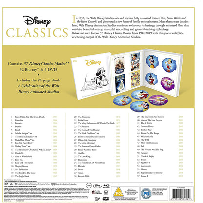 Disney Classics Complete Collection 57 Disc Collection Blu-ray Box Set