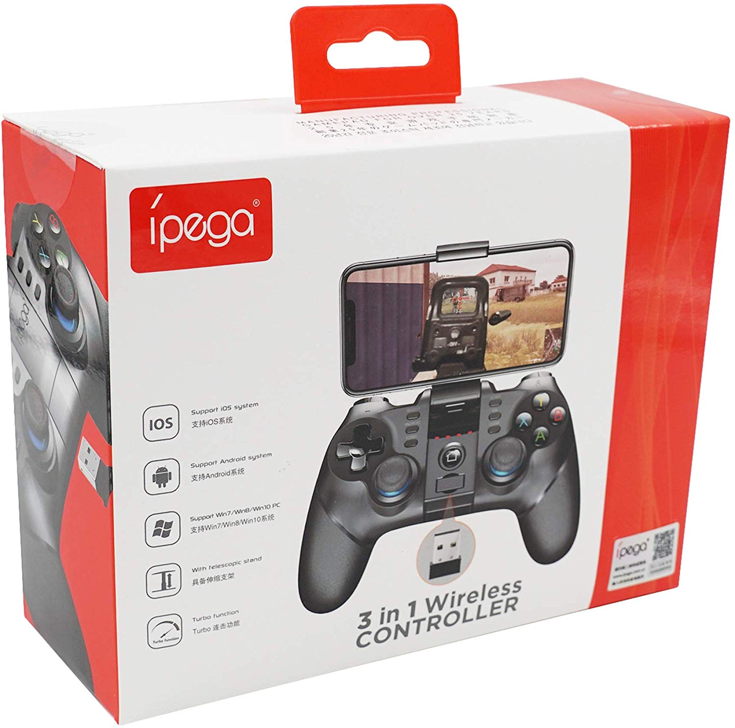 Phone game controller/wireless controller: ipega PG 9156 - compatible with ios & android.