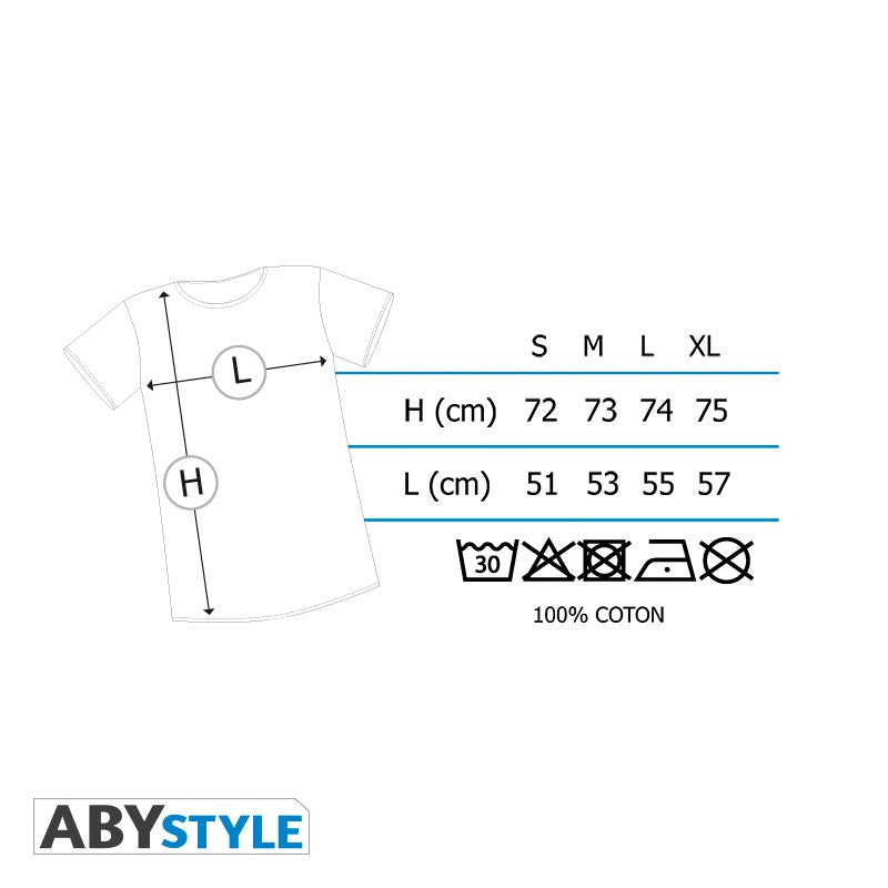 تيشيرت رجالي أسود بتصميم جرافيكي لشخصية الرجل الحديدي من مارفل، مرخص رسميًا.