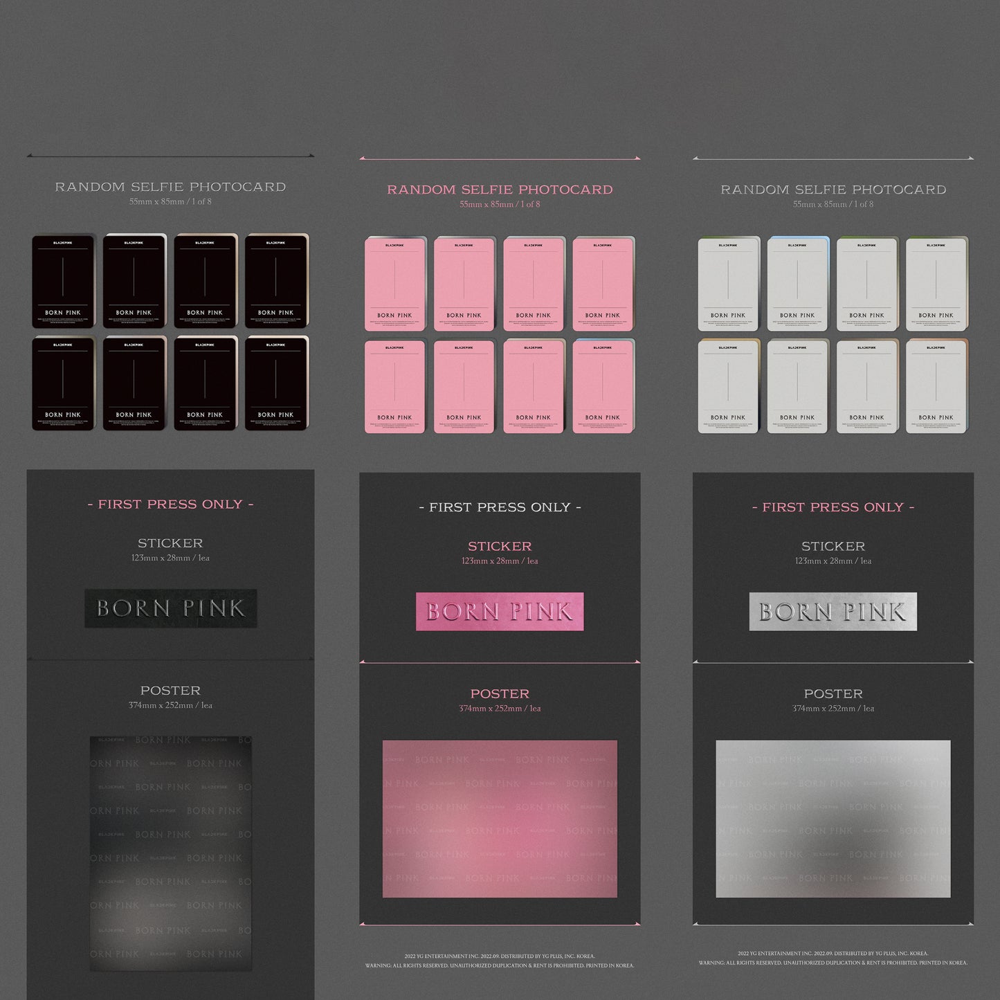 Shop BLACKPINK - BORN PINK - K-Pop CD with Photobook, Selfie Photocard. Now online in UAE