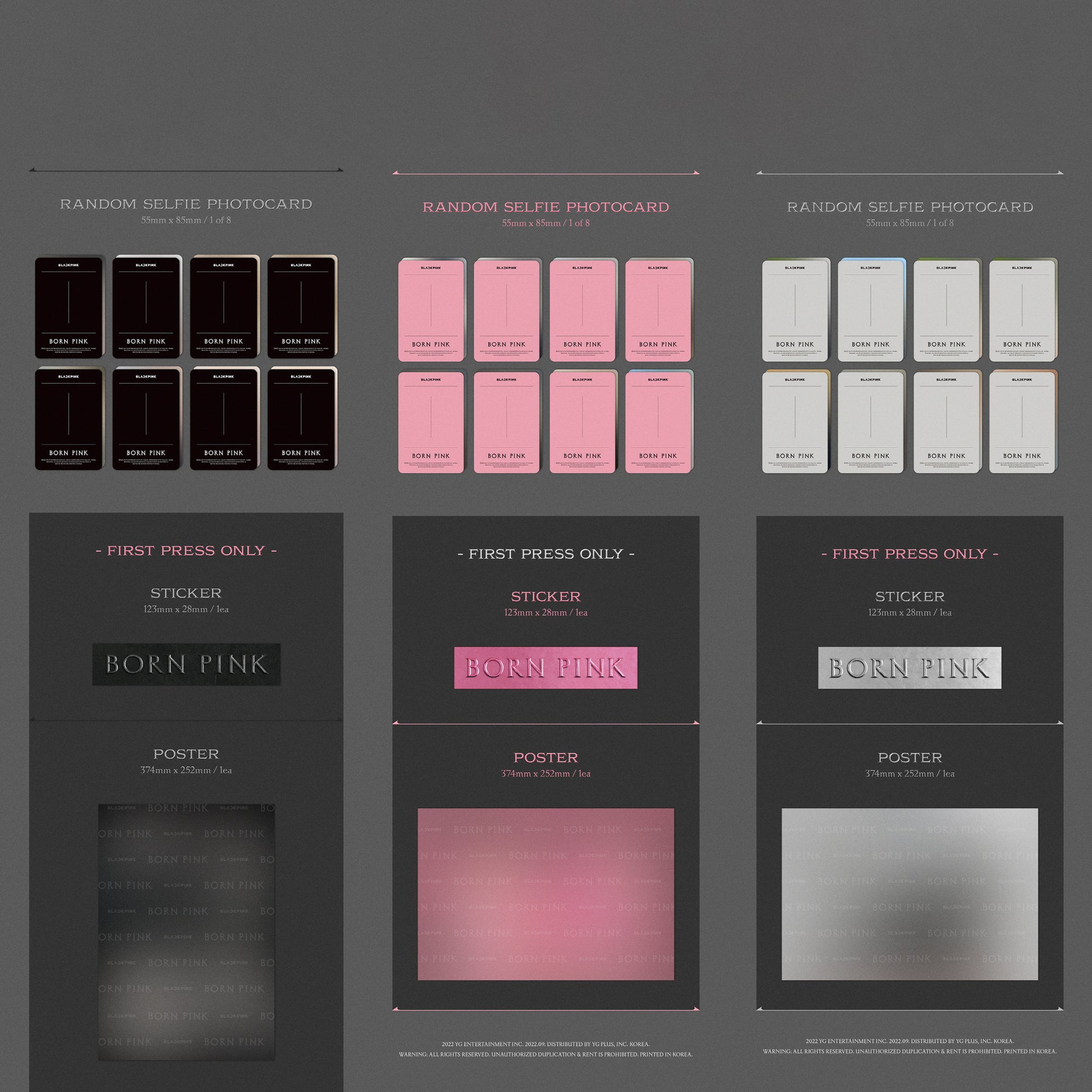 Shop BLACKPINK - BORN PINK - K-Pop CD with Photobook, Selfie Photocard. Now online in UAE