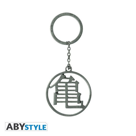 Dragon Ball Z Logo/Kame Symbol Official Licensed Silver High Quality Metal 3D Keychain