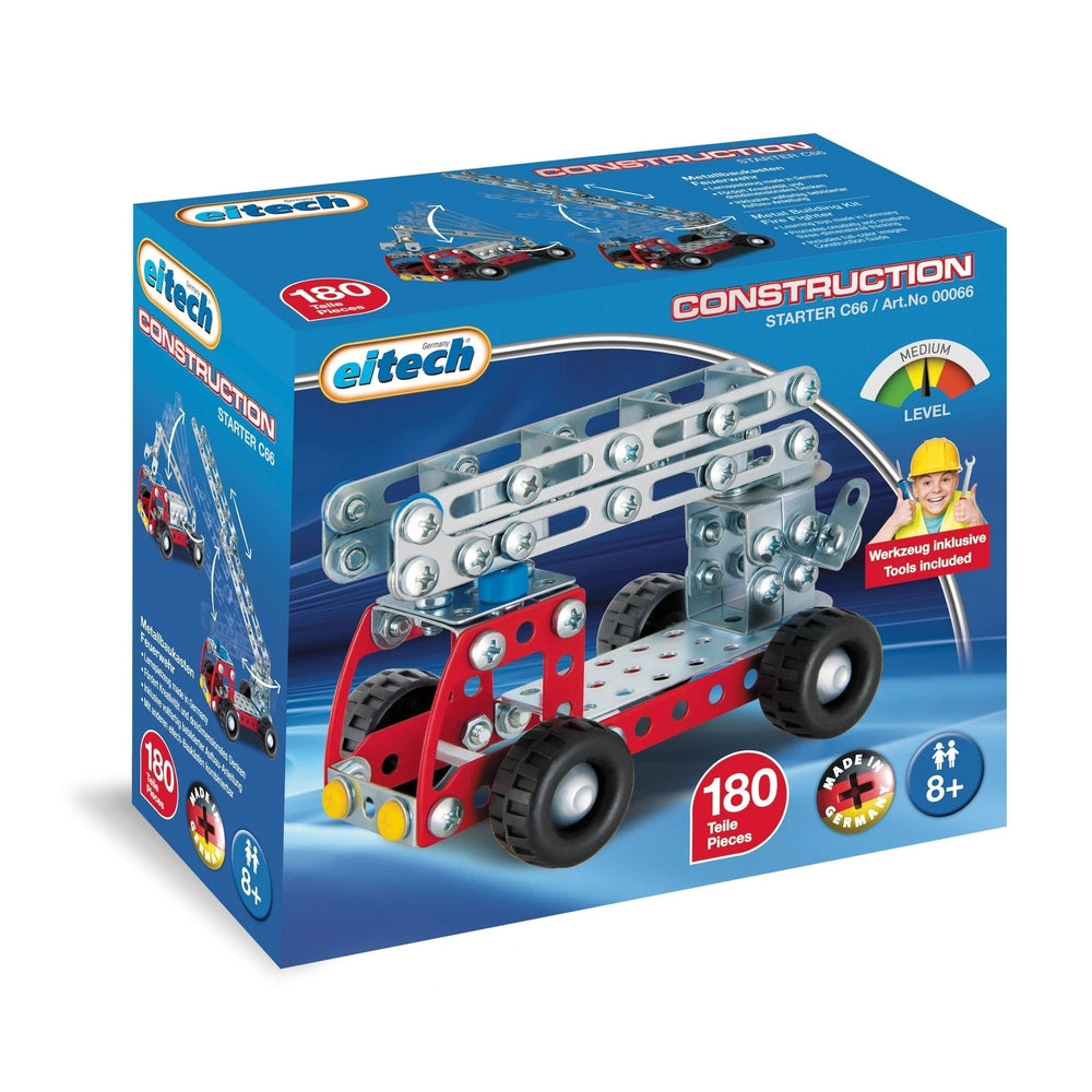 eitech Firetruck Junior Construction Set 180 Pieces Metal Building Toy Kit