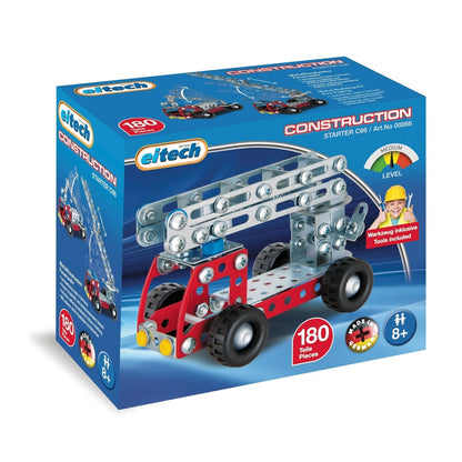 eitech Firetruck Junior Construction Set 180 Pieces Metal Building Toy Kit